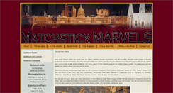Desktop Screenshot of matchstickmarvels.com